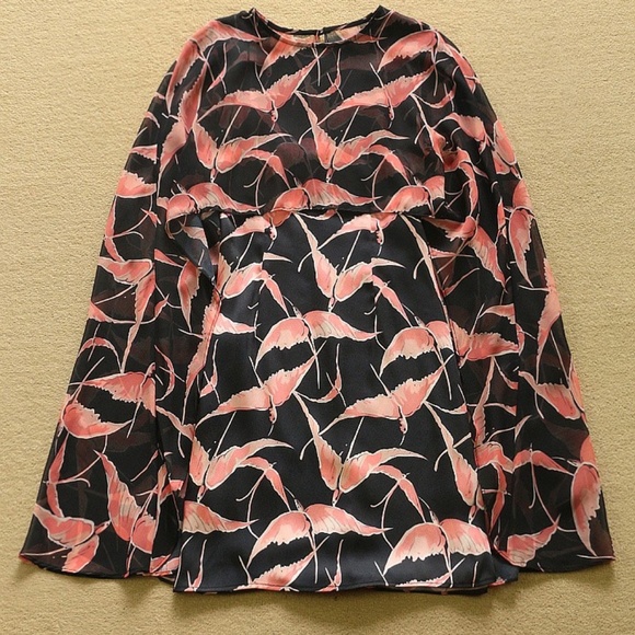 designer runway black pink dress US size XS 0 2 4 - Picture 6 of 7